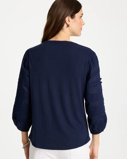 Chico's Best Seller | Pintuck Puff Sleeve Tee