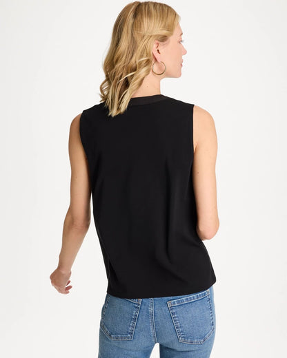 Chico's Best Seller | Cotton-Stretch Notch Neck Tank