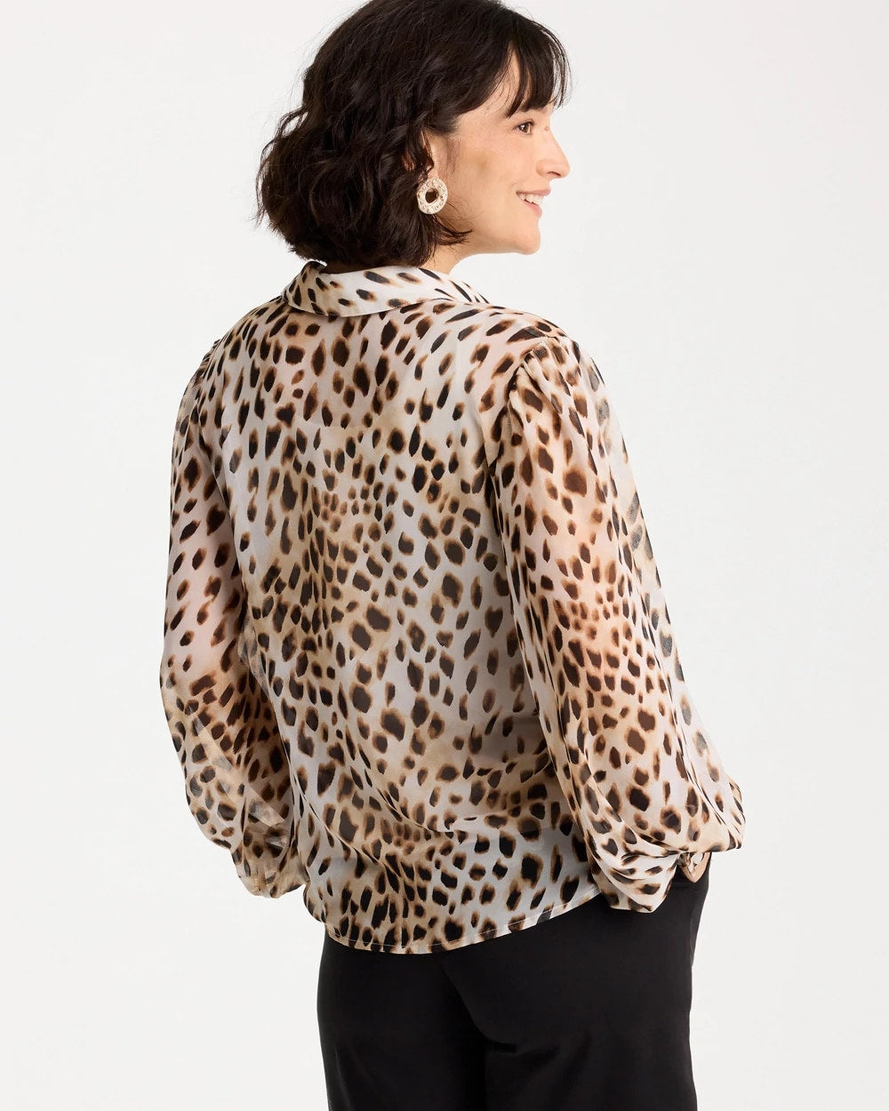 Chico's Special Offer | Georgette Animal Print Blouse