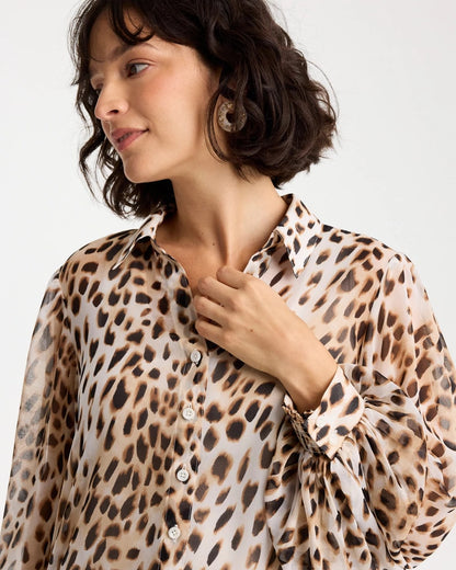 Chico's Special Offer | Georgette Animal Print Blouse