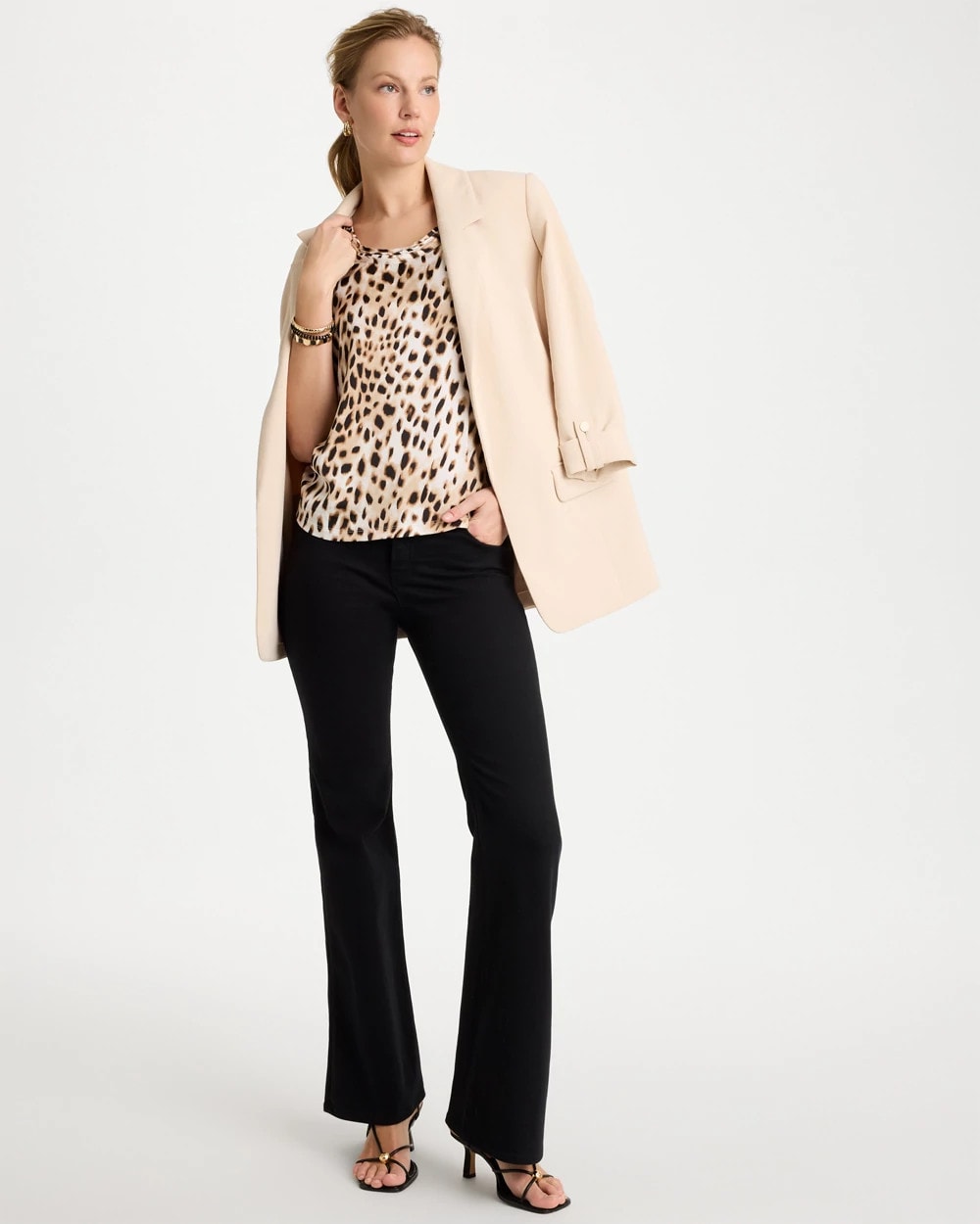 Chico's Latest | Animal Print Jersey Satin Tank Top