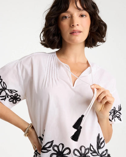Chico's Best Price | Cotton Voile Applique Blouse