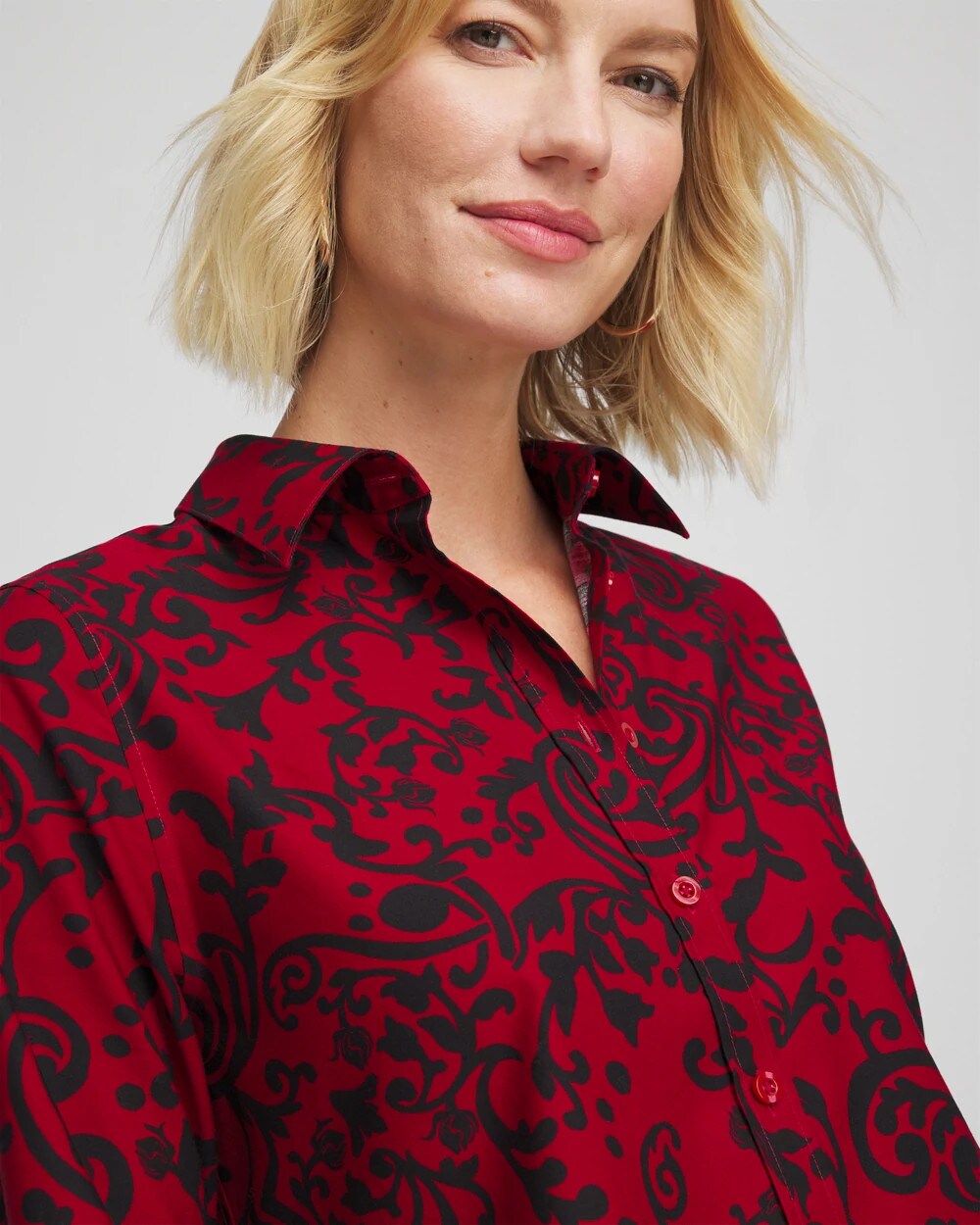 Chico's Special Offer | No Iron™ Vinstra Scrolls Shirt