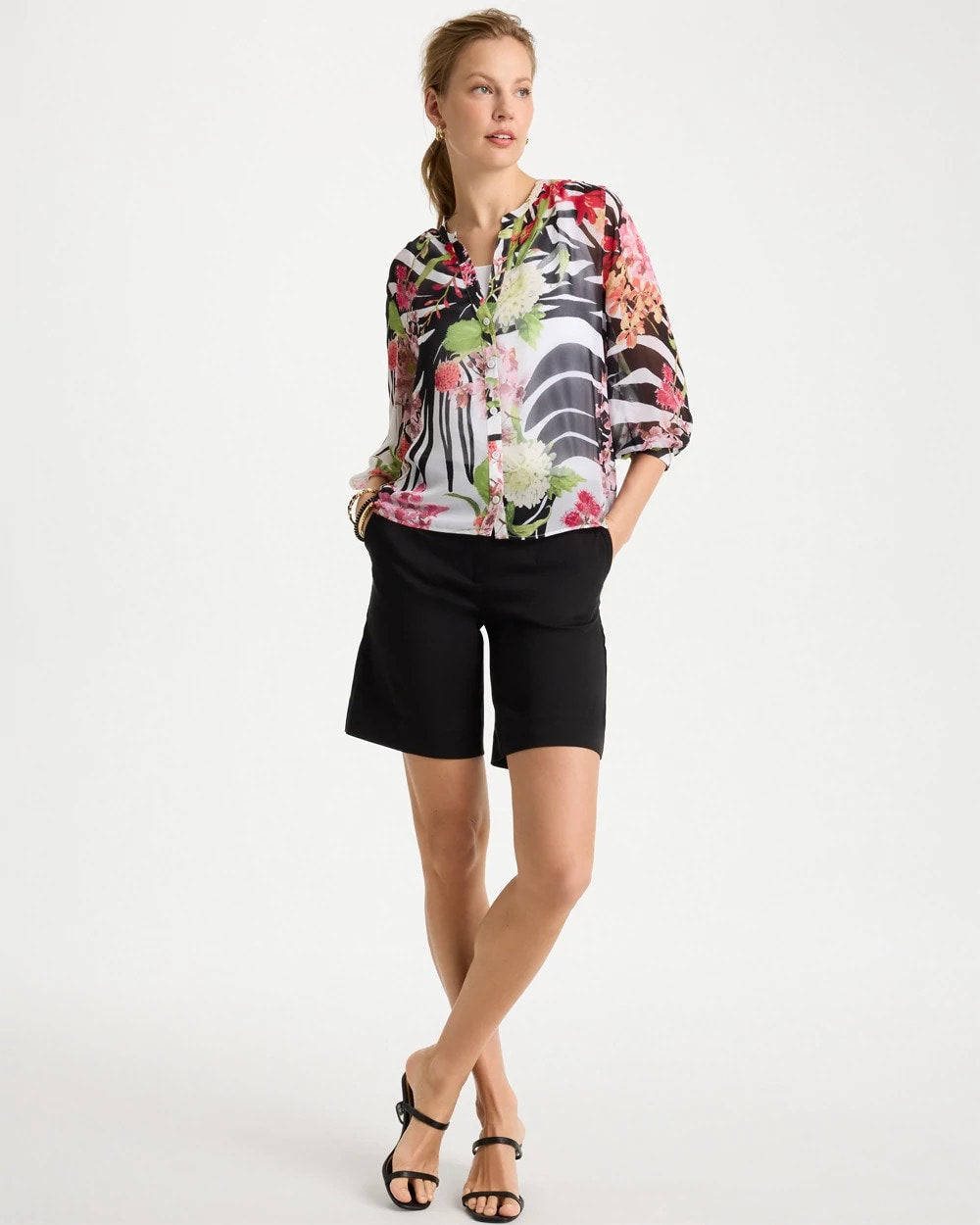 Chico's Customer Favorite | Georgette Lightweight Printed Blouse