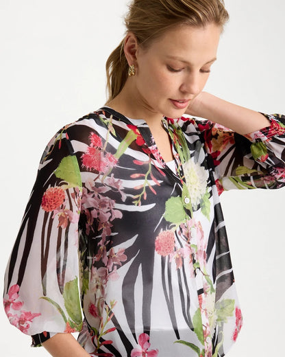 Chico's Customer Favorite | Georgette Lightweight Printed Blouse