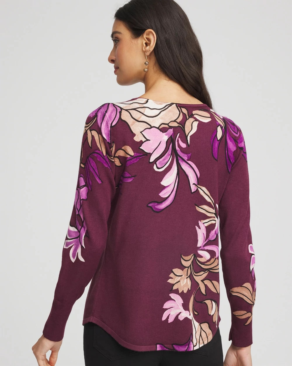 Chico's Premium | Ella V-Neck Artisanal Pullover Sweater