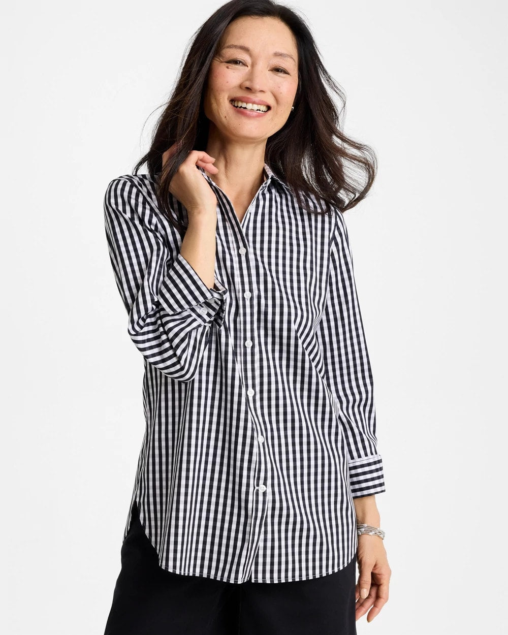 Chico's Featured | No Iron™ Stretch Gingham Shirt