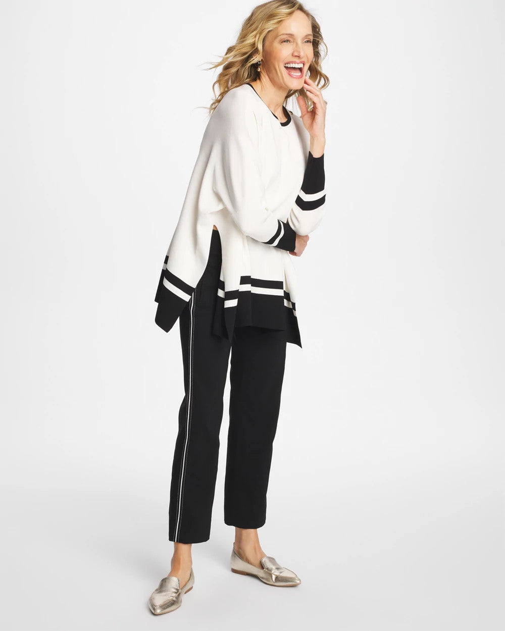 Chico's Great Value | Brigitte™ Piped Straight Cropped Pants
