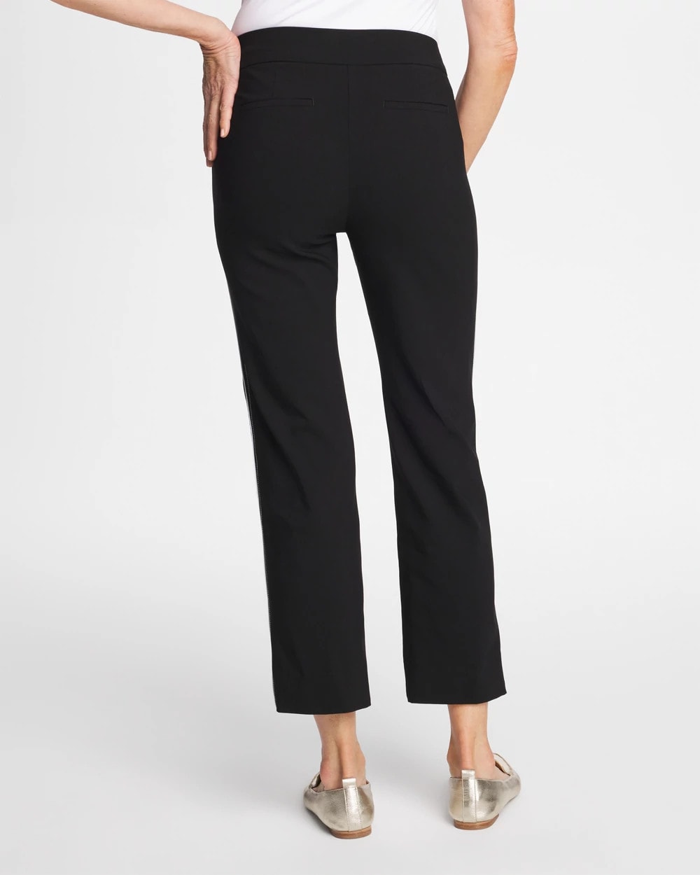 Chico's Great Value | Brigitte™ Piped Straight Cropped Pants