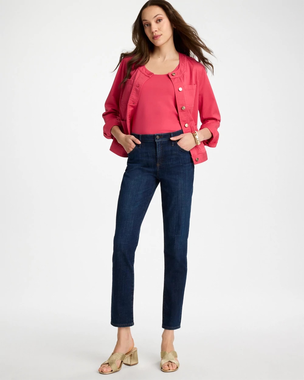 Chico's Best Price | Girlfriend Slim Ankle Jeans