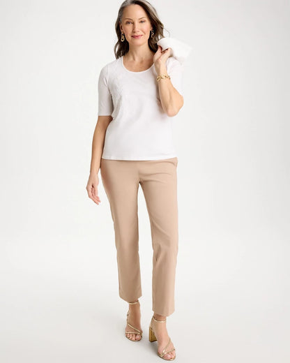 Chico's Great Value | Sequin Embroidered Floral Tee