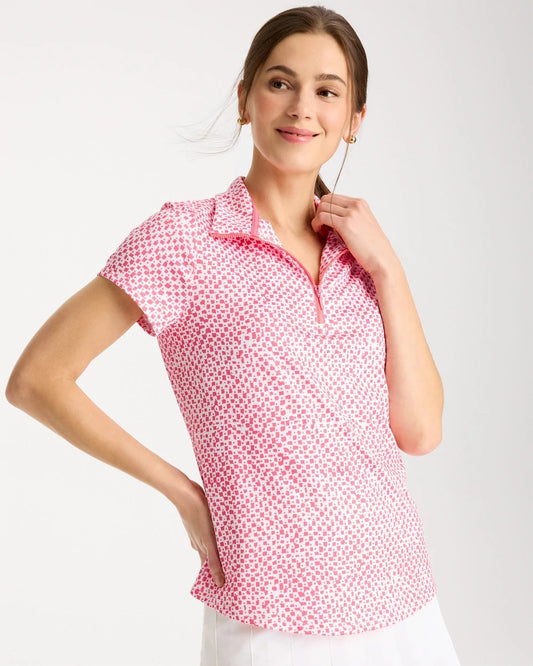 Chico's Discount | Zenergy® UPF Geo Half Zip Polo