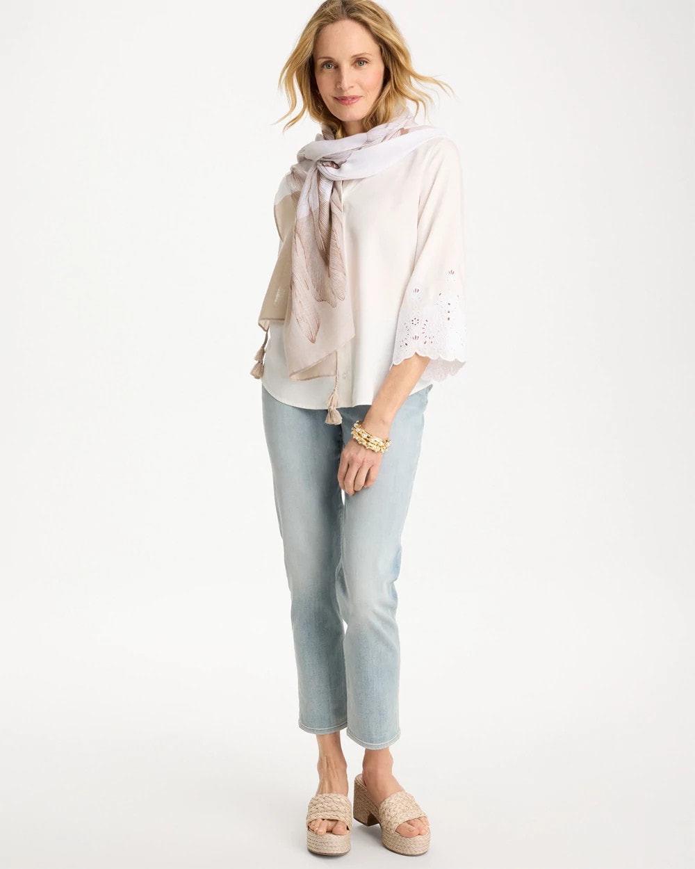 Chico's Classic | Tencel™ Denim Eyelet Shirt