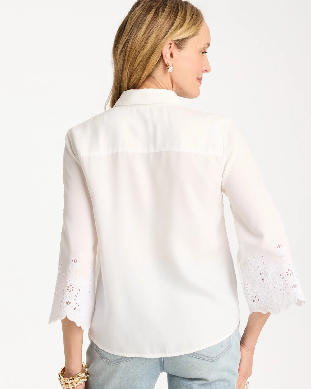 Chico's Classic | Tencel™ Denim Eyelet Shirt