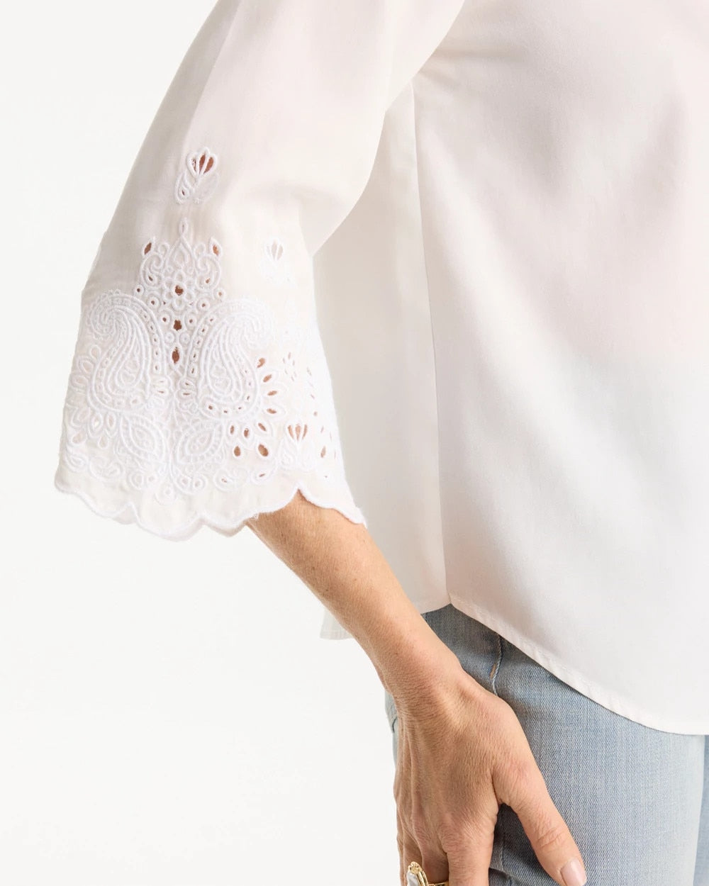 Chico's Classic | Tencel™ Denim Eyelet Shirt