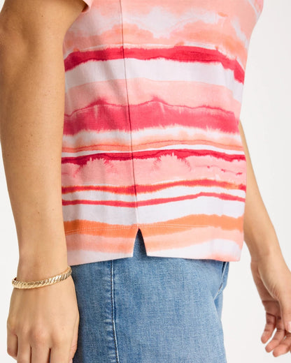 Chico's Deals | Grotto Mist Pima Elbow Sleeve Tee