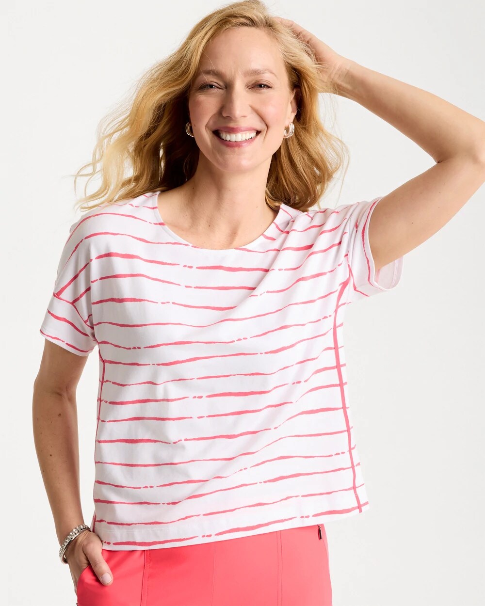 Chico's Trending | Zenergy® UPF Striped Dolman Tee