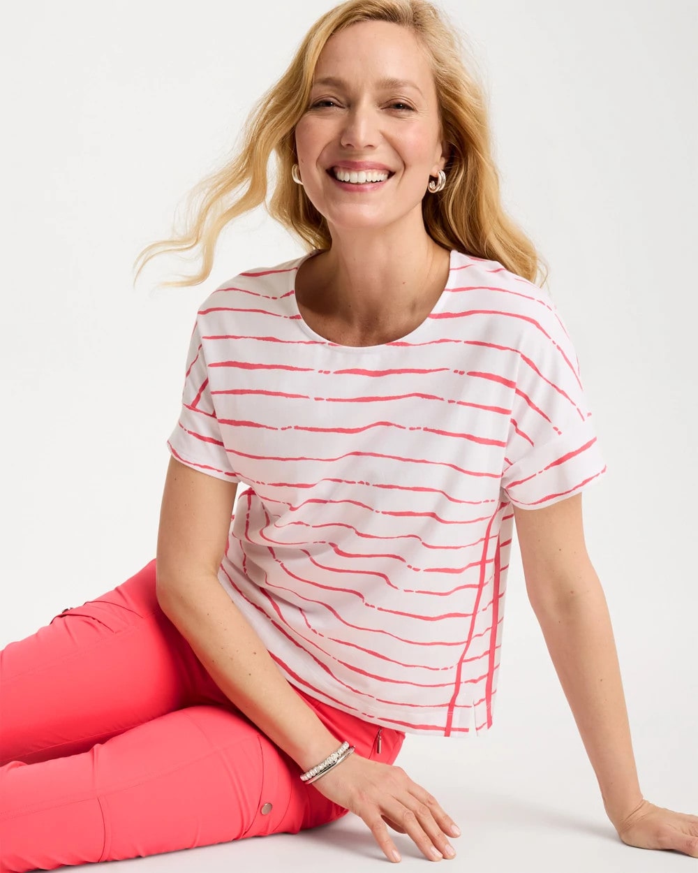 Chico's Trending | Zenergy® UPF Striped Dolman Tee