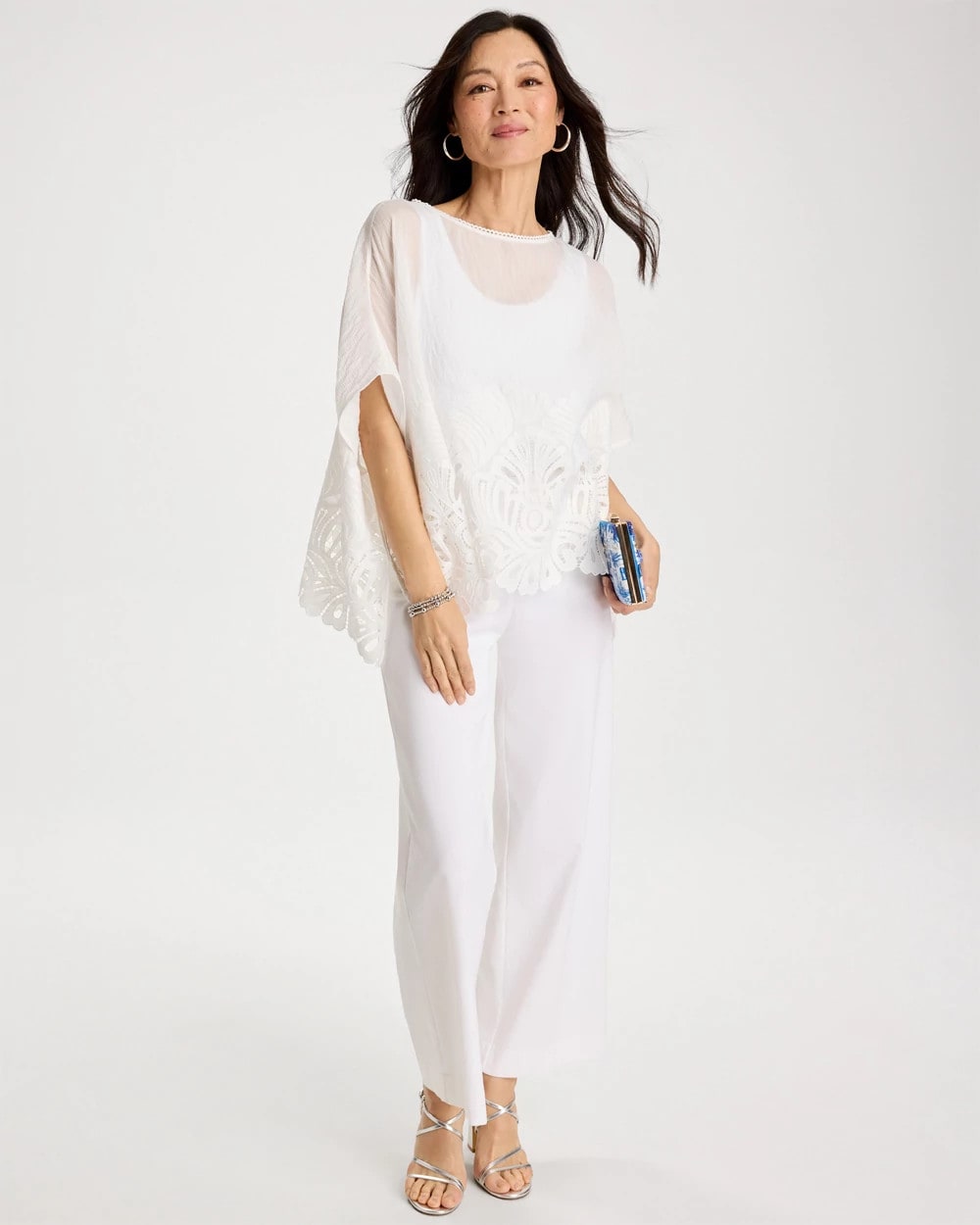 Chico's Featured | Crochet Lace Hem Poncho