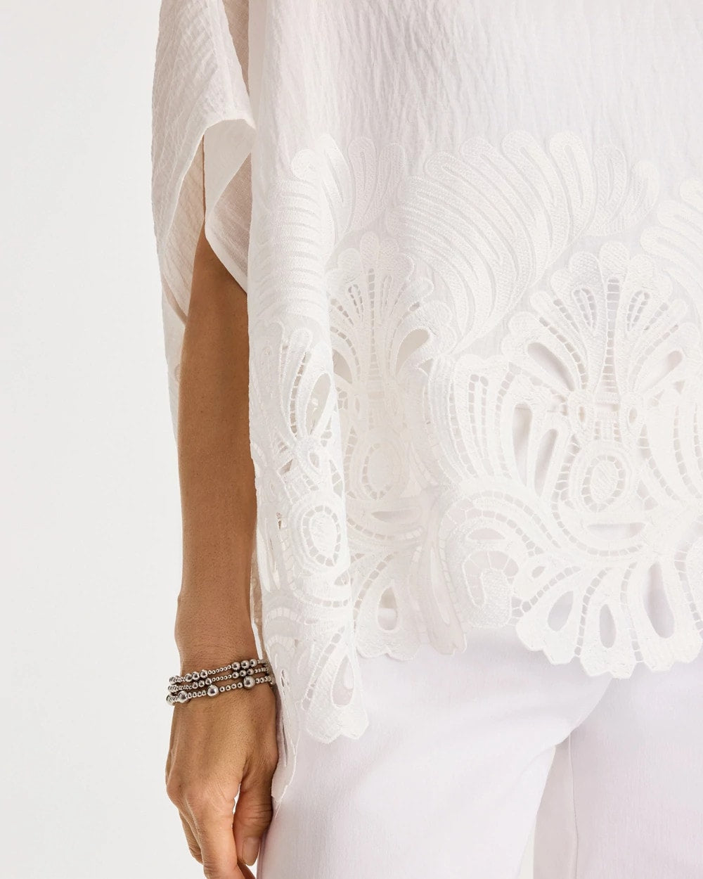 Chico's Featured | Crochet Lace Hem Poncho