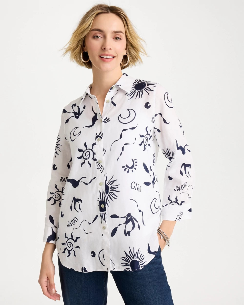 Chico's Customer Favorite | No Iron™ Linen Beach Shirt