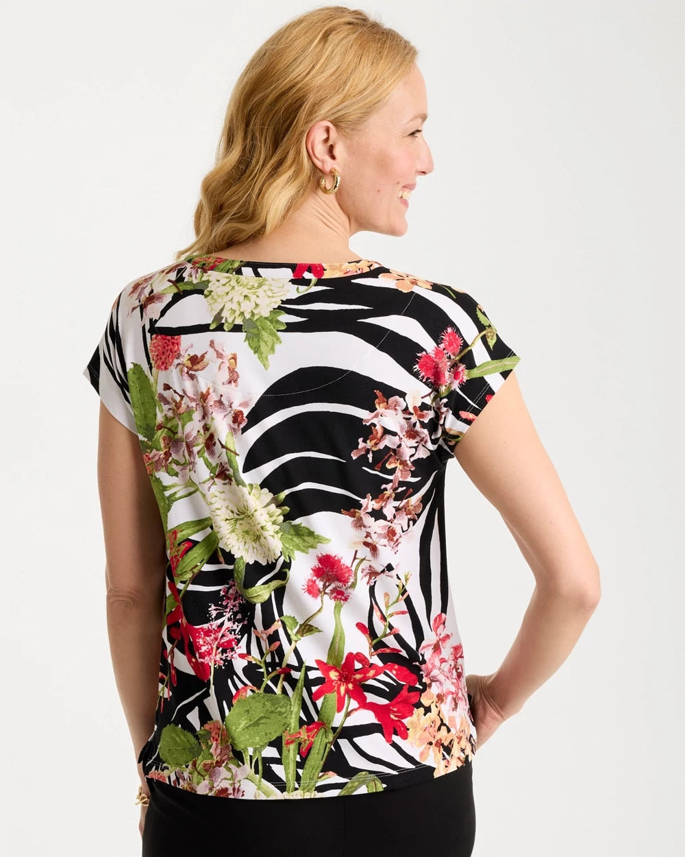 Chico's Deals | Refined Jersey Slub Button Tee