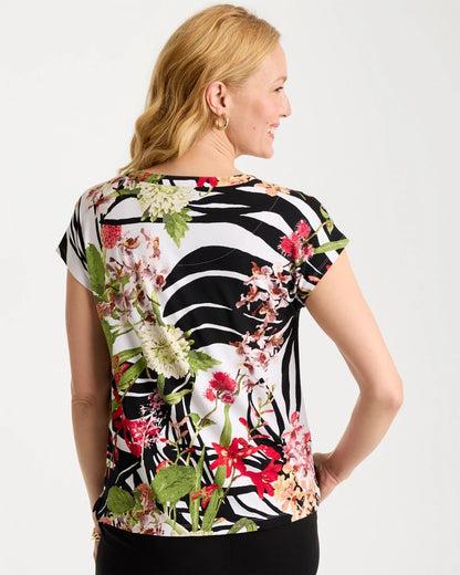 Chico's Deals | Refined Jersey Slub Button Tee