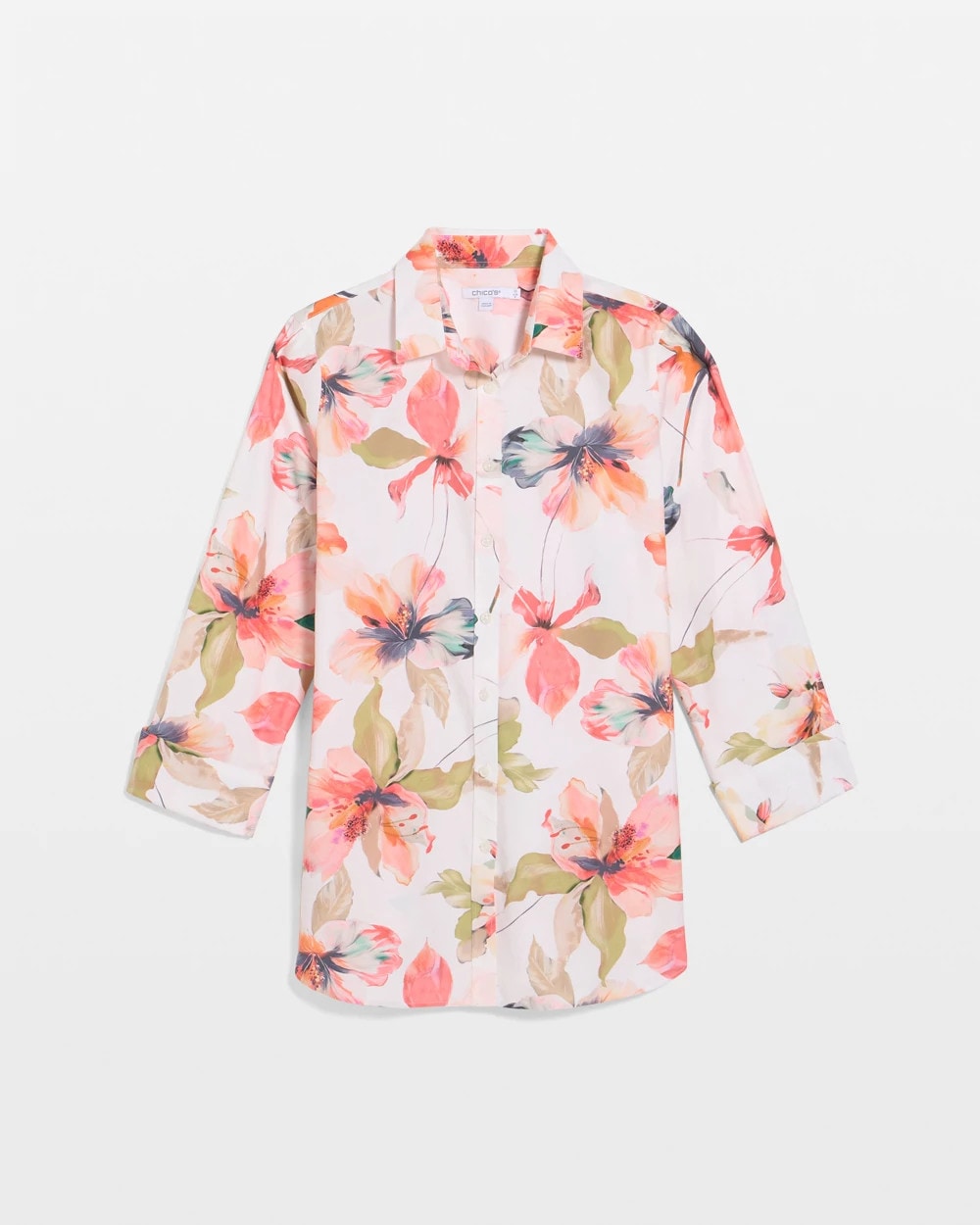 Chico's Great Value | No Iron™ Stretch Croix Collage Shirt
