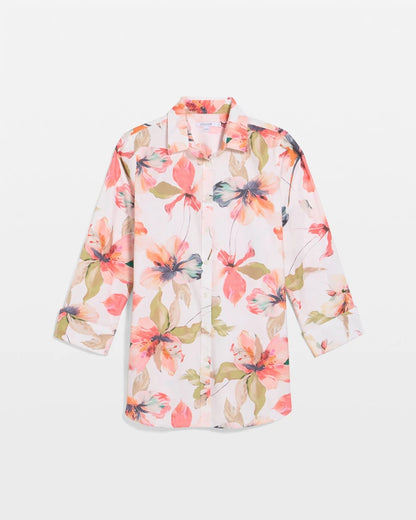 Chico's Great Value | No Iron™ Stretch Croix Collage Shirt