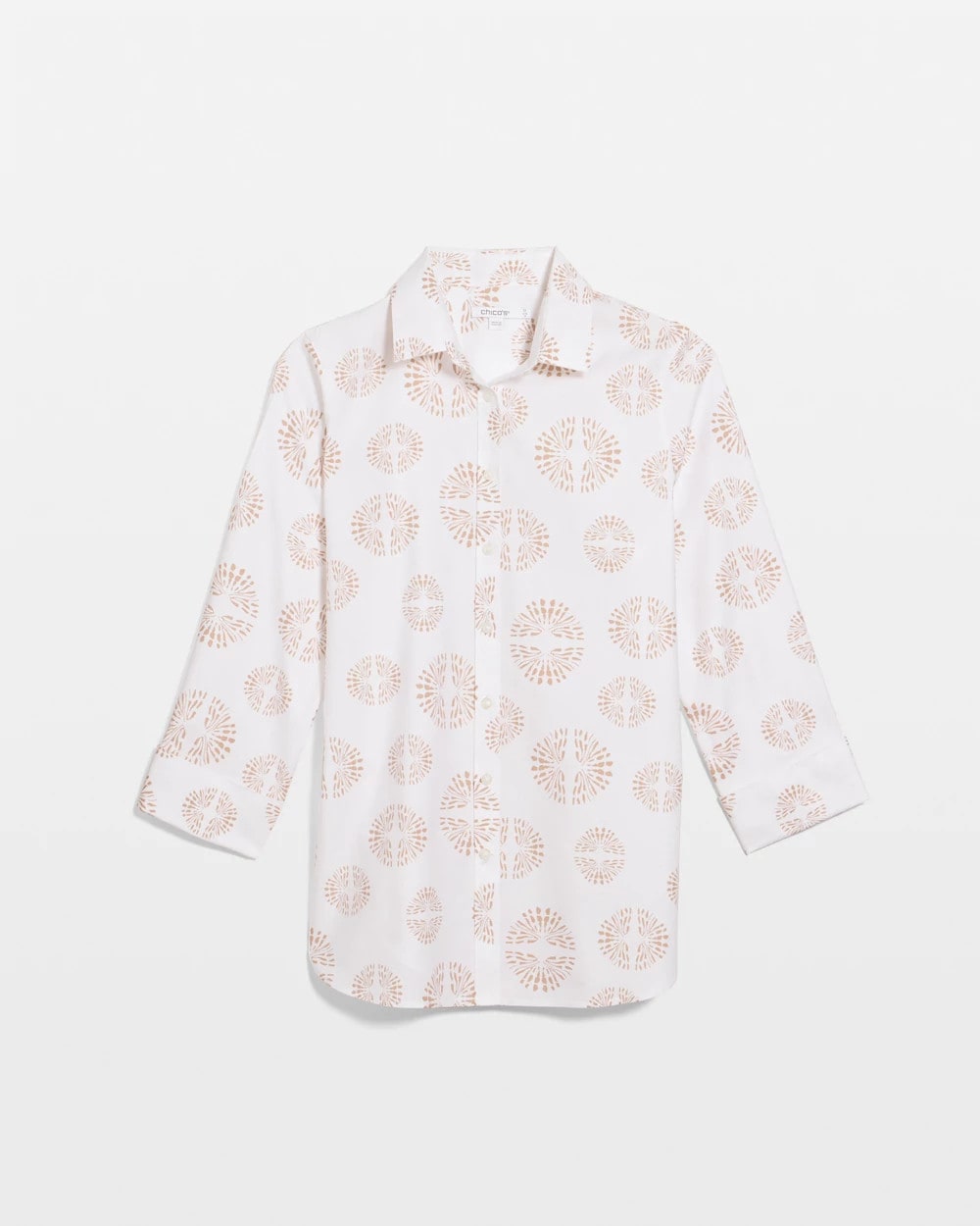 Chico's Top Pick | No Iron™ Stretch Stamped Shirt