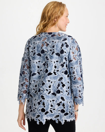 Chico's Great Value | Travelers™ Collection Contrast Lined Lace Jacket