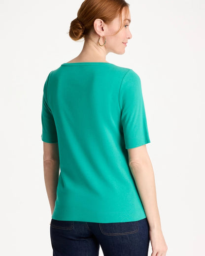 Chico's Smart Buy | Pima Elbow Sleeve Tee