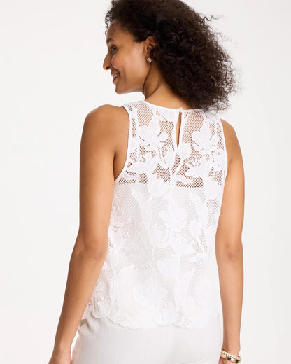 Chico's Discount | Petal Lace Applique Tank