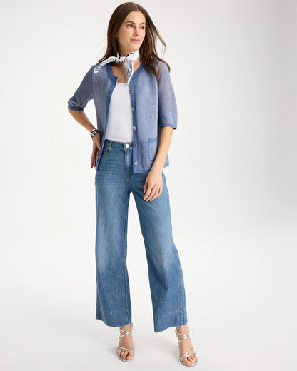 Chico's Everyday | Mesh Lady Jacket Cardigan