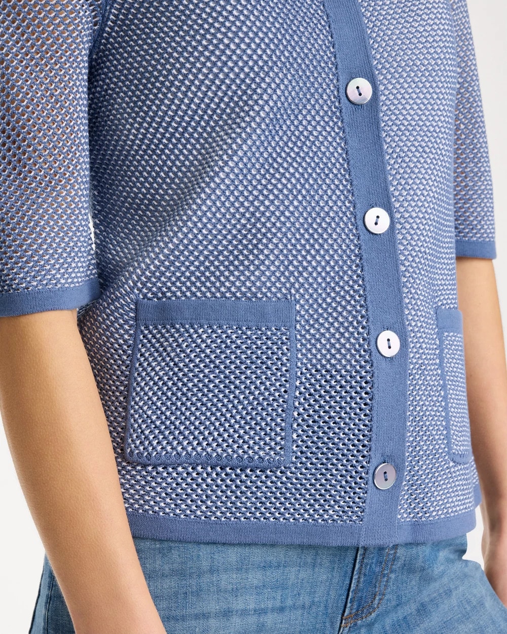 Chico's Everyday | Mesh Lady Jacket Cardigan