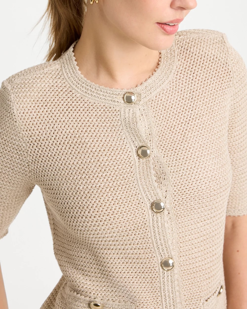 Chico's Special Offer | Metallic Lady Jacket Cardigan