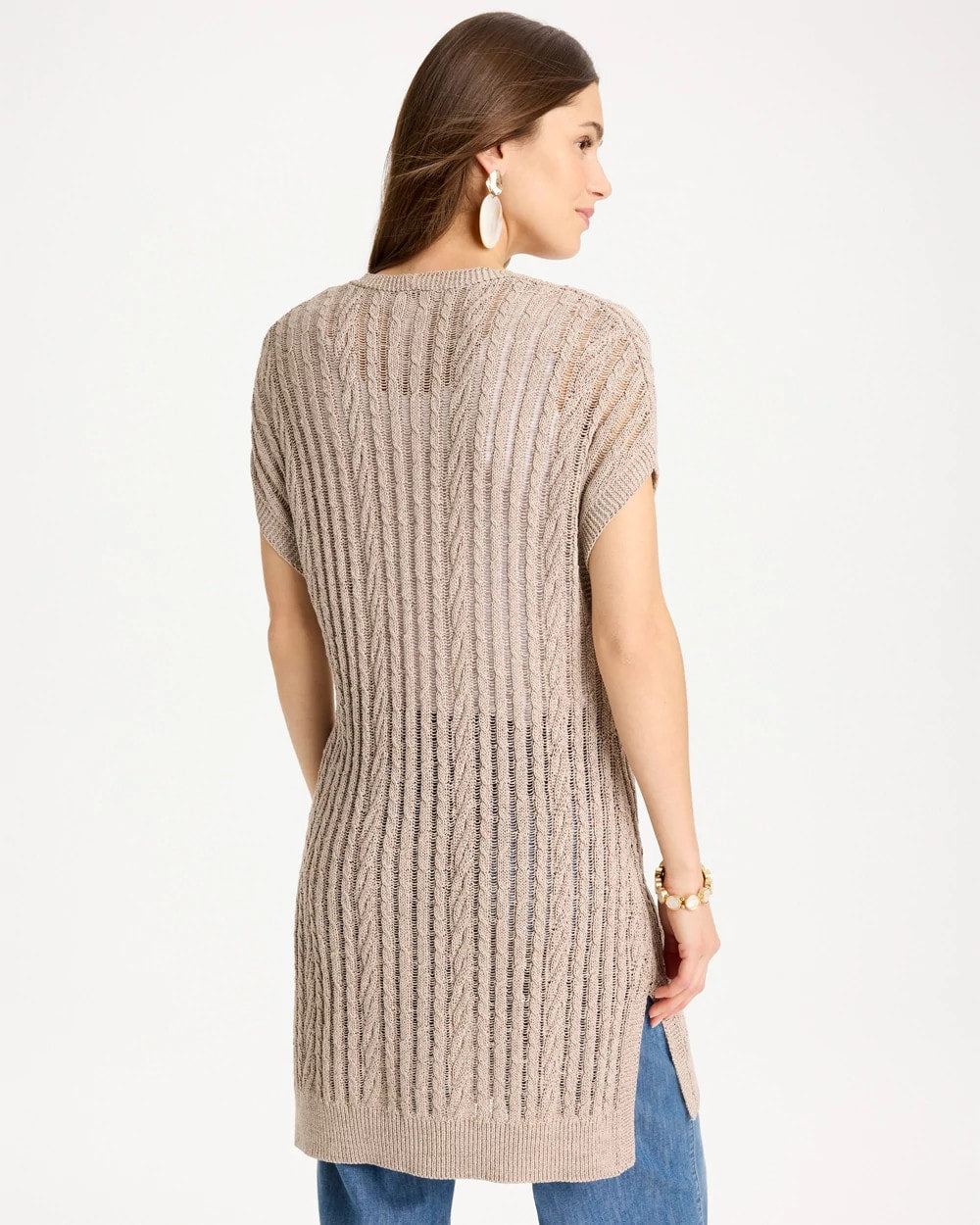 Chico's Value | Faucet V-Neck Long Cardigan Vest