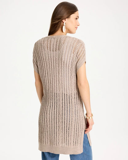 Chico's Value | Faucet V-Neck Long Cardigan Vest