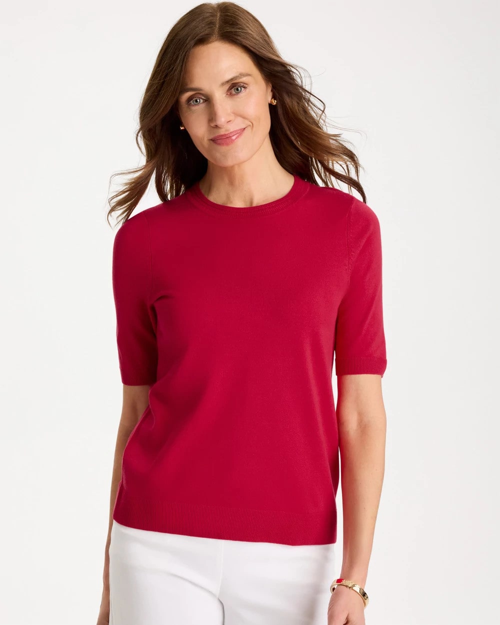 Chico's Signature | Ella Short-Sleeve Sweater