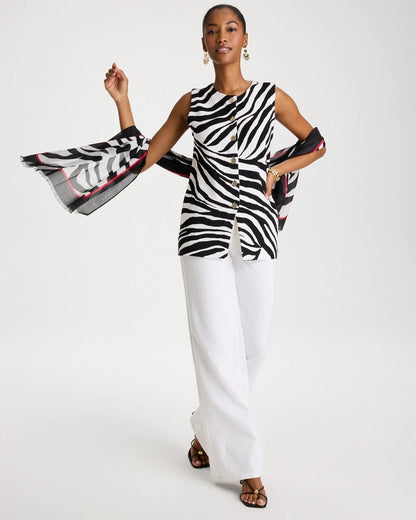 Chico's Trending | Zebra Refined Crewneck Sweater Vest