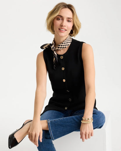 Chico's Discount | Refined Crewneck Sweater Vest