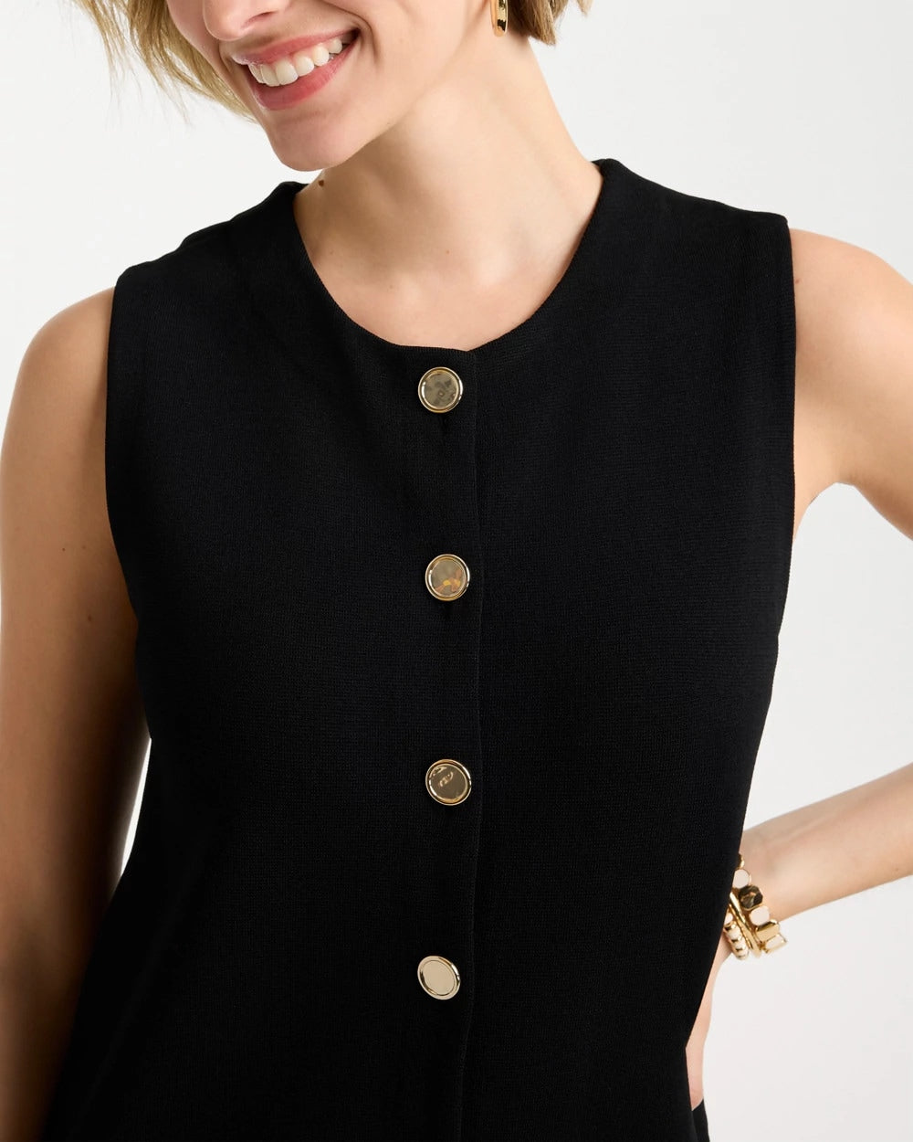 Chico's Discount | Refined Crewneck Sweater Vest