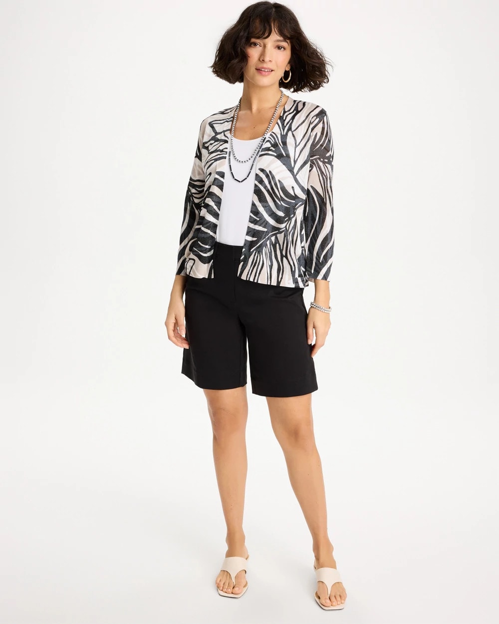 Chico's Special Offer | Vacay Leaf Summer Romance Cardigan