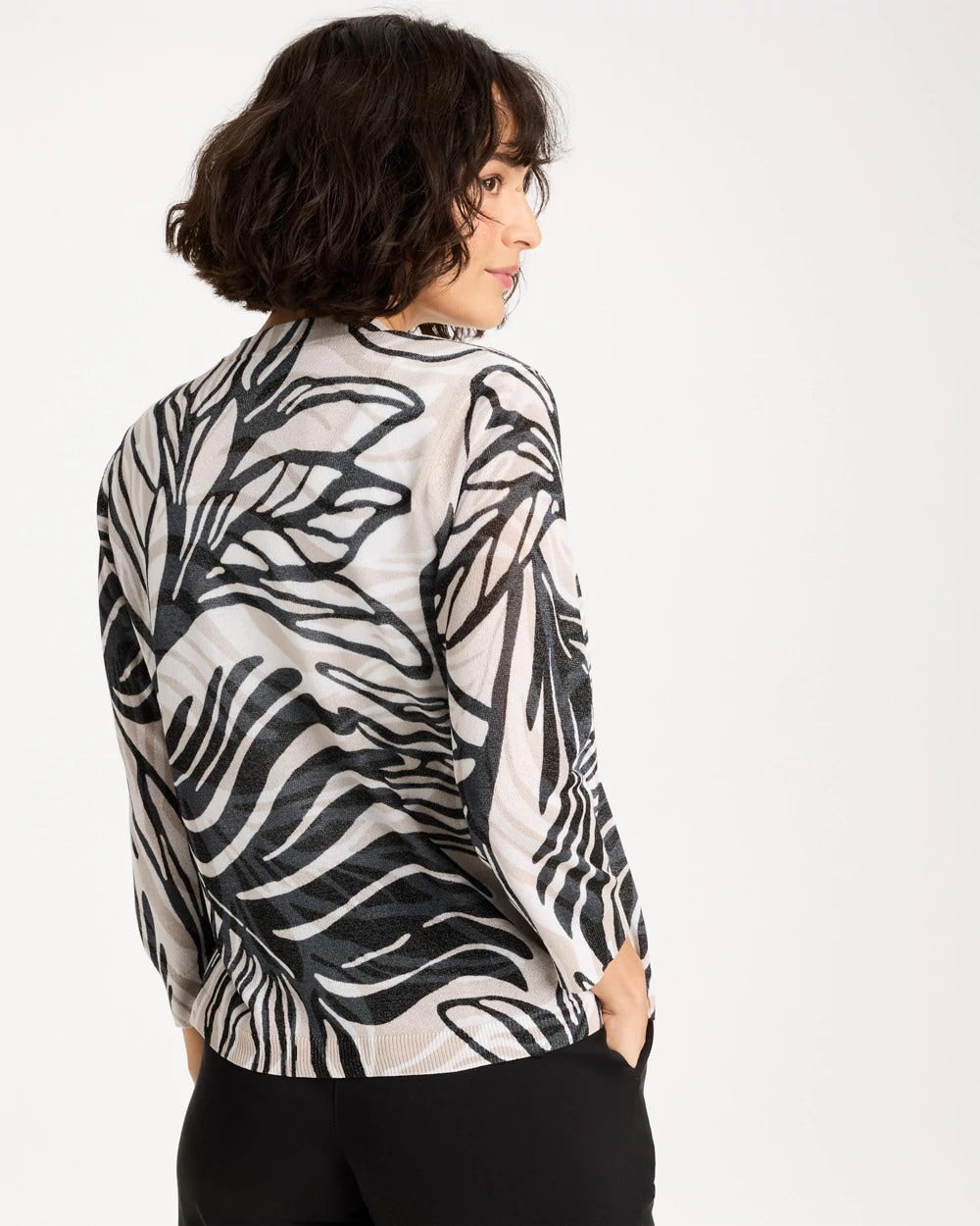 Chico's Special Offer | Vacay Leaf Summer Romance Cardigan