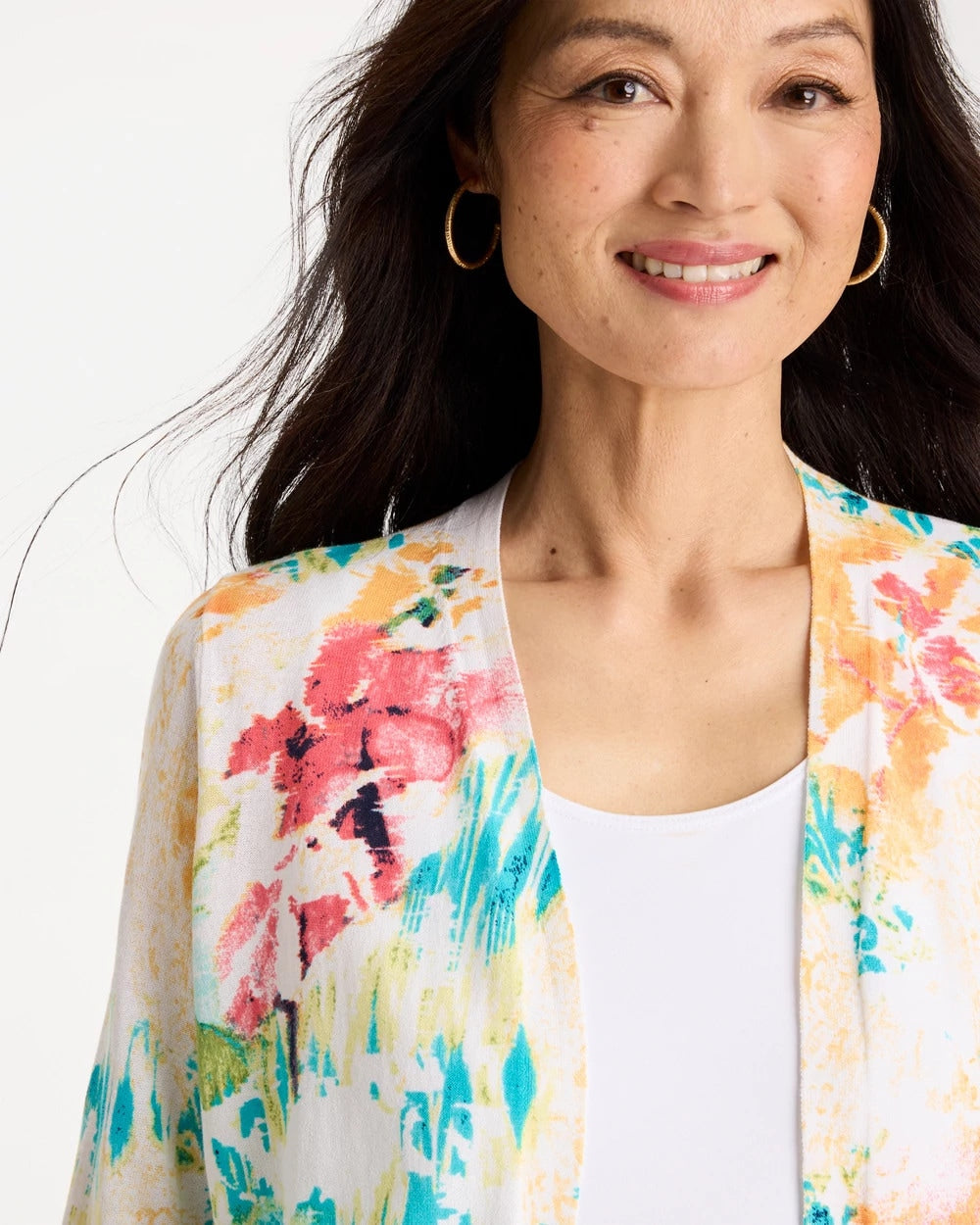 Chico's Premium | Printed Summer Romance Cardigan