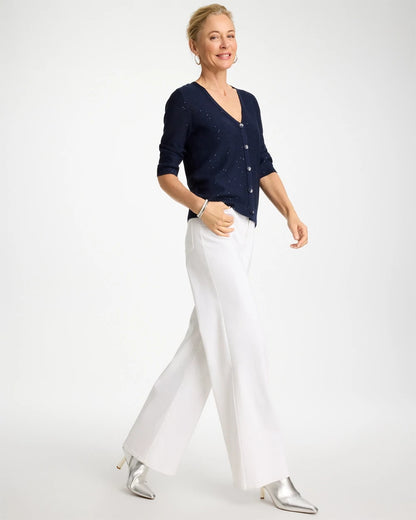 Chico's Recommended | Stitchy Sequin V-Neck Cardigan