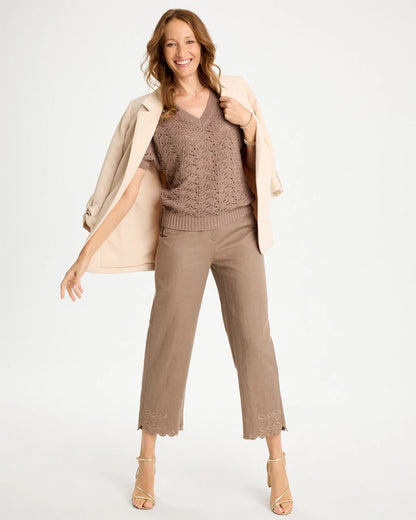 Chico's Top Pick | Sequin Pointelle Pullover