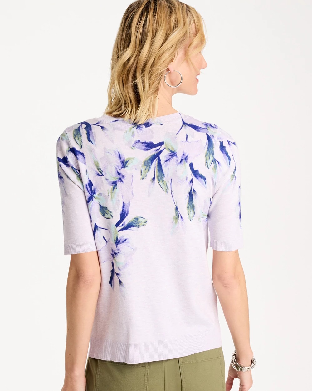 Chico's Quality | Ella Short-Sleeve Orchid Sweater