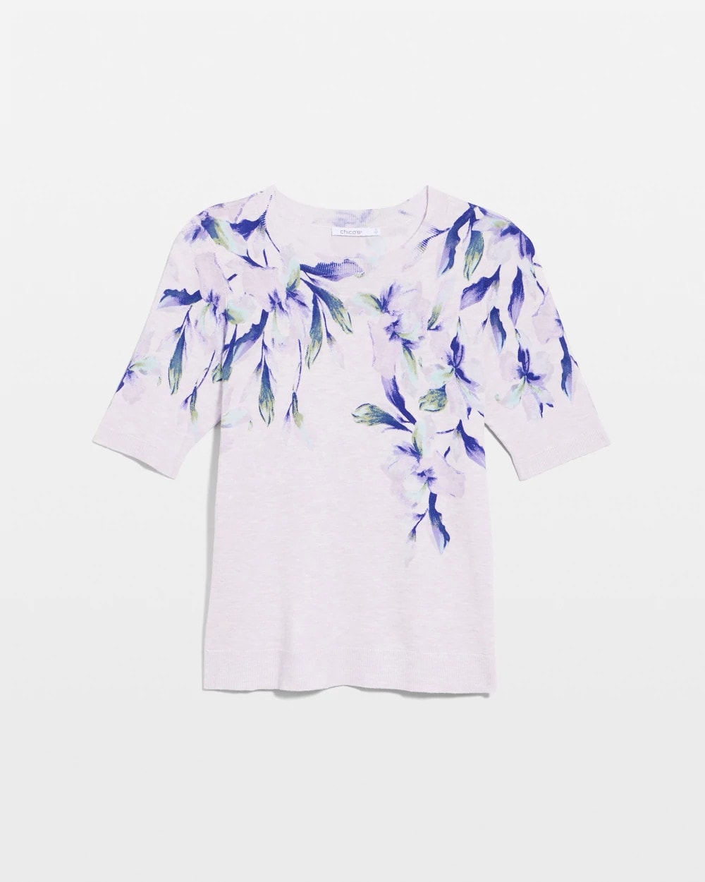 Chico's Quality | Ella Short-Sleeve Orchid Sweater