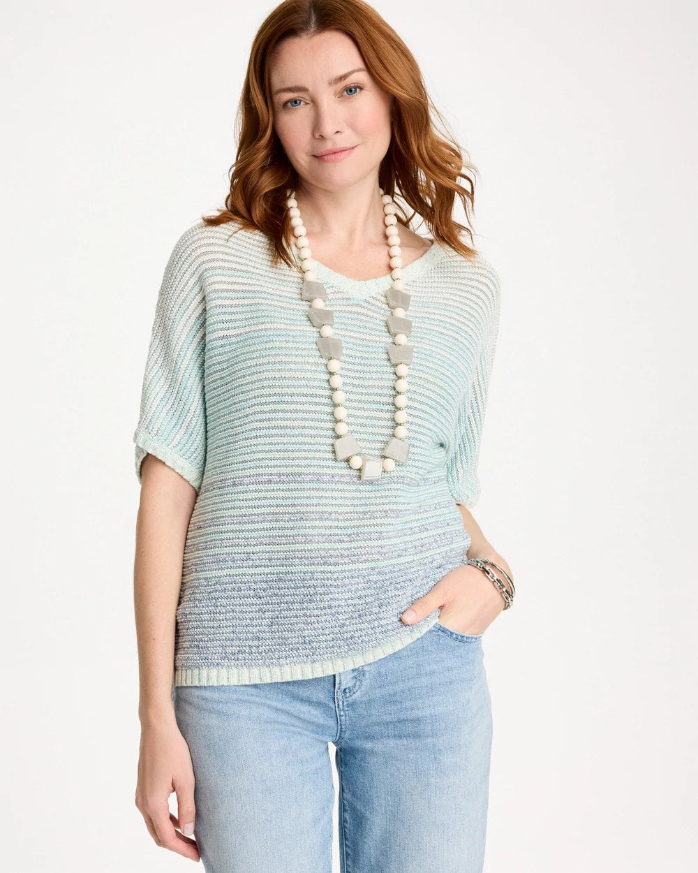 Chico's Discount | Space Dyed Pullover Sweater